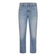 Mænds Tapered Leg Denim Jeans