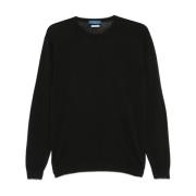 Sort Crew Neck Sweater Langærmet