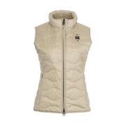 Elegant Beige Quiltet Vest