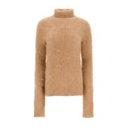 Beige Alpaca Sweater til Kvinder