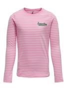 KIDS ONLY Bluser & t-shirts 'Weekday'  græsgrøn / lys pink / hvid