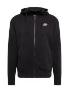 Nike Sportswear Sweatjakke 'Club Fleece'  sort