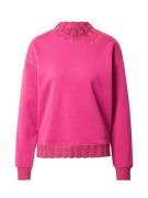 Key Largo Sweatshirt 'GRATEFUL'  gylden gul / mørk pink