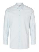 SELECTED HOMME Skjorte 'SOHO'  lyseblå / hvid