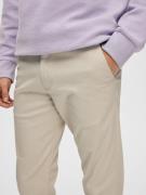 SELECTED HOMME Lærredsbukser 'Miles Flex'  beige