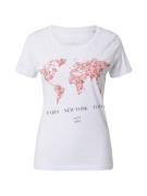 EINSTEIN & NEWTON Shirts 'World'  lyserød / sort / hvid