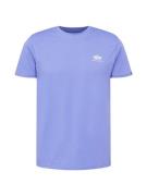 ALPHA INDUSTRIES Bluser & t-shirts  violetblå / hvid