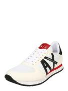 ARMANI EXCHANGE Sneaker low  rød / sort / hvid / offwhite