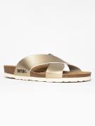 Bayton Pantoletter 'Gomera'  guld / sort