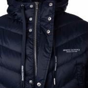 ARMANI EXCHANGE Vinterjakke 'Tessuto'  marin / hvid