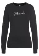 BENCH Sweatshirt  lysegrå / sort