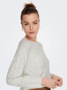 JDY Pullover 'MIRELLA'  hvid-meleret