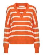 InWear Pullover 'Foster'  mørkeorange / hvid