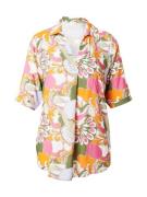 Key Largo Bluse 'CYRUS'  khaki / orange / lys pink / hvid