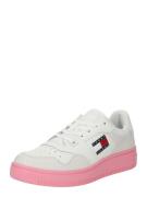 Tommy Jeans Sneaker low 'Retro Basket Ess Meg 3A3'  marin / lyserød / rød / hvid