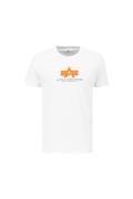 ALPHA INDUSTRIES Bluser & t-shirts  grå / orange / hvid