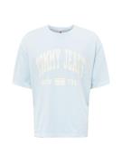 Tommy Jeans Bluser & t-shirts 'VARSITY'  lyseblå / hvid