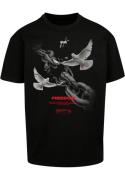 MJ Gonzales Bluser & t-shirts 'Freedom'  grå / rød / sort / hvid