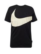 Nike Sportswear Bluser & t-shirts 'Big Swoosh'  sort / hvid