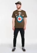 LOGOSHIRT Bluser & t-shirts 'Peanuts - Snoopy Pilot'  blå / oliven / rød / hvid