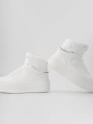 Bershka Sneaker high  sølv / hvid