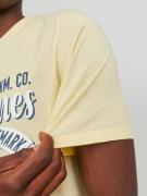JACK & JONES Bluser & t-shirts  natblå / pastelgul / hvid