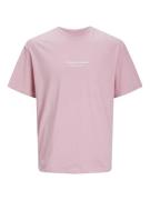 JACK & JONES Bluser & t-shirts 'Vesterbro'  lyserød / offwhite