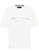 Carlo Colucci Bluser & t-shirts 'De Caminada'  guld / hvid