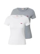 LEVI'S ® Shirts '2Pack Crewneck Tee'  grå-meleret / rød / hvid