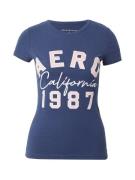 AÉROPOSTALE Shirts 'CALIFORNIA 1987'  navy / lyserød / hvid