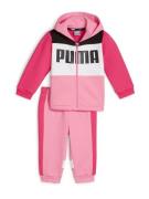 PUMA Joggingdragt  pink / lyserød / sort / hvid