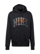 Nike Sportswear Sweatshirt 'CLUB'  grå / orange / sort