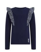 WE Fashion Bluser & t-shirts  natblå / hvid