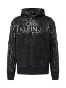 Calvin Klein Jeans Sweatshirt  sølvgrå / sort