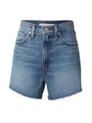 LEVI'S ® Jeans 'High Waisted Mom Short'  blue denim / brun / brandrød / hvid