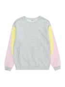 KIDS ONLY Sweatshirt 'EILEEN'  pastelgul / lysegrå / pastelpink / hvid