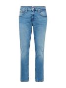 Tommy Jeans Jeans 'AUSTIN SLIM TAPERED'  navy / blue denim / knaldrød / hvid