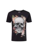 Key Largo Bluser & t-shirts 'TERMINAL'  mørkegrå / lysegrøn / sort / hvid