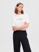 SELECTED FEMME Shirts 'VILJA'  sort / hvid