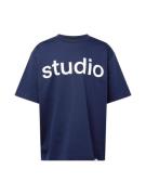 SEIDENSTICKER Bluser & t-shirts 'Studio'  mørkeblå / hvid