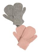 CeLaVi Handsker  mørkegrå / lyserød