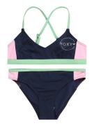 ROXY Bikini 'ILACABO ACTIVE'  mørkeblå / mint / lys pink