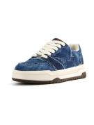 Bershka Sneaker low  blue denim / hvid