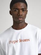 Pepe Jeans Bluser & t-shirts 'CLIFTON'  rustrød / hvid