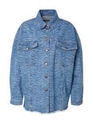 PULZ Jeans Overgangsjakke 'AMALA'  blue denim / lyseblå