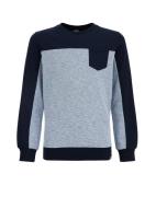 WE Fashion Sweatshirt  mørkeblå / grå
