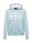 ALPHA INDUSTRIES Sweatshirt  basalgrå / hvid