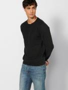 KOROSHI Pullover  sort-meleret