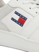 Tommy Jeans Sneaker low 'RETRO BASKET'  beige / navy / rød / hvid