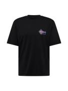HUGO Bluser & t-shirts 'Nepory'  aqua / lavendel / sort / hvid